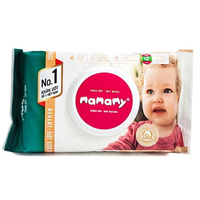 Khăn ướt Mamamy loại 100 tờ không mùi