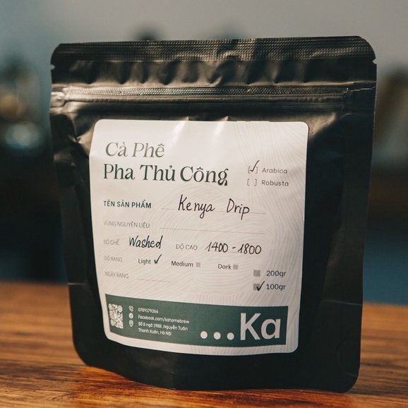 Combo 2 gói Cà phê Speciality nguyên chất ETHIOPIA GUJI-KENYA DRIP, Cà phê pha thủ công gói 100g - KaHomebrew | BigBuy360 - bigbuy360.vn