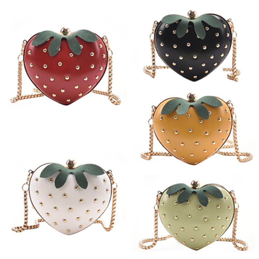 Túi Đeo Chéo Mini Hình Trái Tim Dễ Thương Cho Nữ