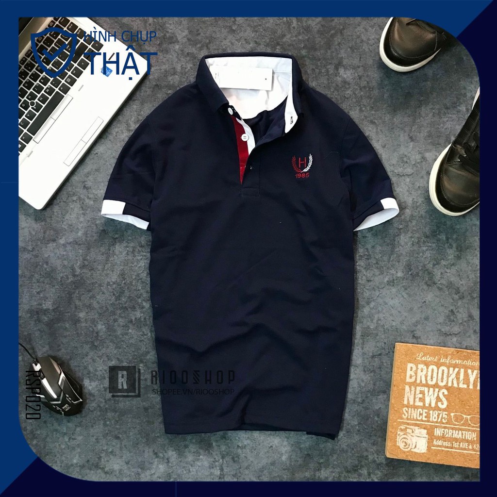 Áo thun polo ngắn tay có cổ Men H cực đẹp RSP020 có size lớn big size xxl Riooshop | BigBuy360 - bigbuy360.vn