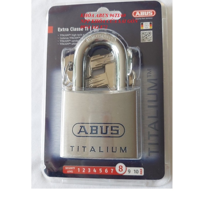 Khóa Siêu Nhẹ ABUS Titalium 96Ti/60 CHÍNH HÃNG