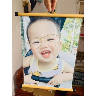 In ảnh kèm khung treo miễn phí ép plastic khổ a4