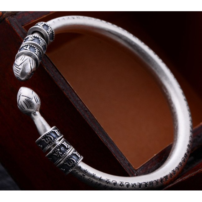 Vòng Tay Khắc Bát Nhã Tâm Kinh - Charm Om Mani Padme Hum - VT329