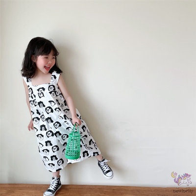 Áo liền quần Quần Ống Rộng In Họa Tiết Hoạt Hình Thân Thiện Với Da Thời Trang Mùa Hè Hàn Quốc Cho