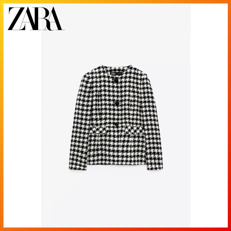 Zara Áo Khoác Vest Thời Trang Thanh Lịch Cho Nữ