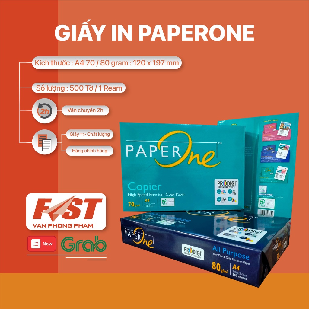 [Nowship] Giấy In A4 Paper One 70g, 80g - Chính Hãng Indonexia