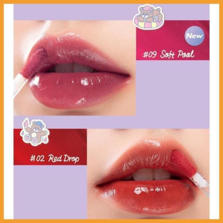 ROMAND - Son Tint nước mềm môi lâu trôi siêu lì Glasting Water Tint Rom&nd