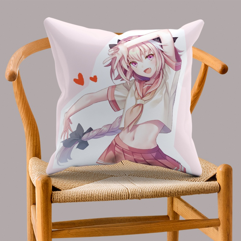 Vỏ Gối Polyester Một Mặt In Hình Astolfo Trang Trí Nhà Cửa/Xe Hơi