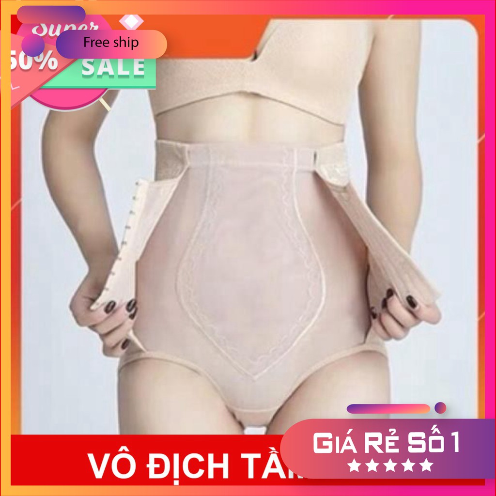 Quần gen latex cạp cao móc gài hàng nhập khẩu