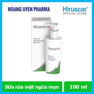 Sữa rửa mặt ngừa mụn Hiruscar 100ml