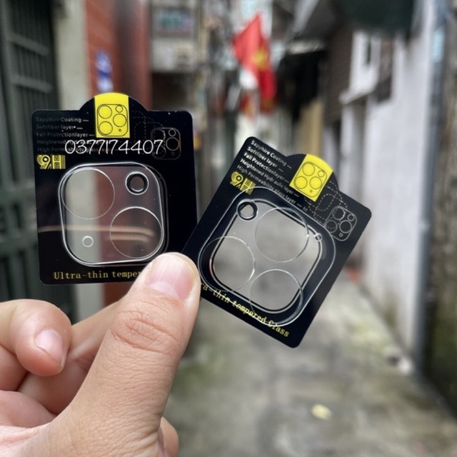 Miếng dán Full cụm camera meka iPhone 13 Mini, 13, 13 Pro, 13 Pro Max trong suốt