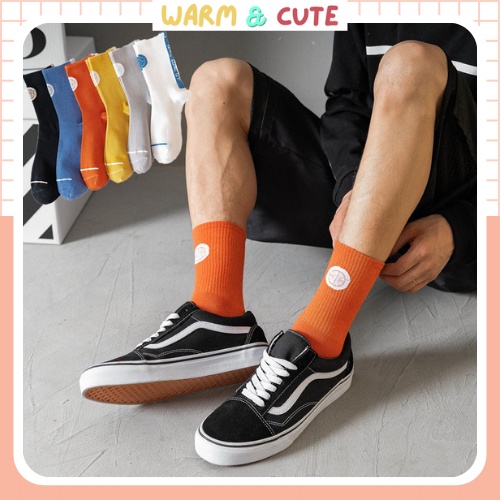 Tất vớ nam thể thao thời trang Hàn quốc cotton khử mùi Warm&amp;Cute AD22