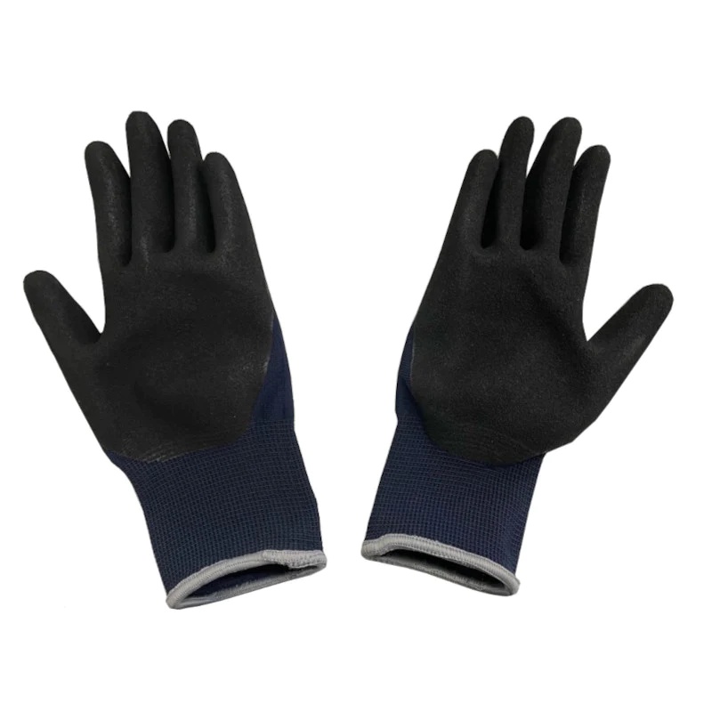 Daiso Giăng Tay Cao Su 10.5X2X21.5Cm (Cái) Foamed Latex Palm Coated Gloves S Size