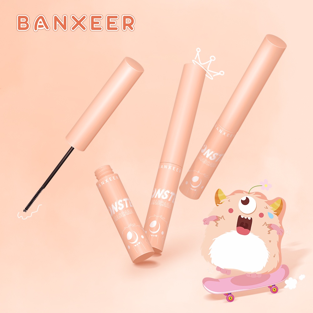 Mascara BANXEER giúp chuốt lông mi dài cong và đều kích thước đầu cọ 3mm 21g