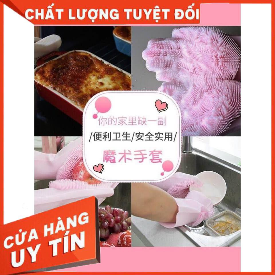 [XẢ KHO+FREE SHIP] Gang tay silicol kiêm miếng rửa bát SIÊU TIỆN LỢI