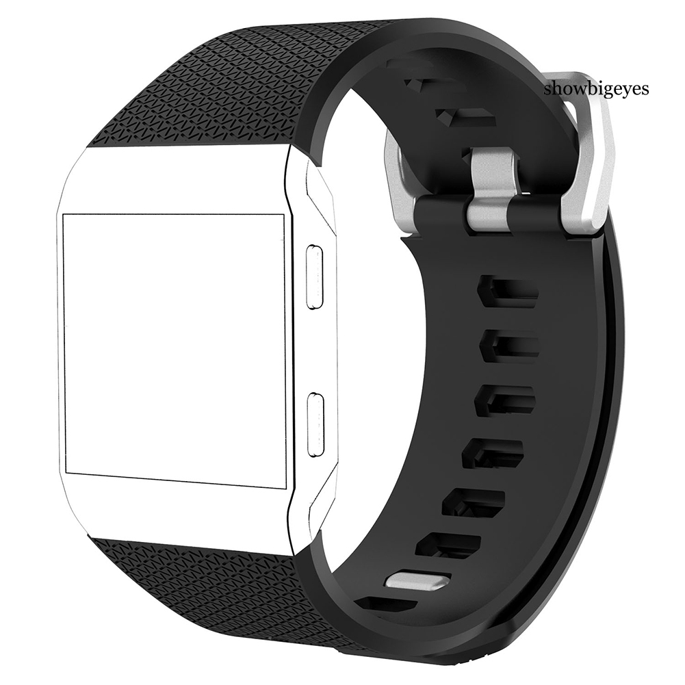 Dây Đeo Thay Thế Chất Liệu Silicon Màu Trơn Cho Fitbit Ionic