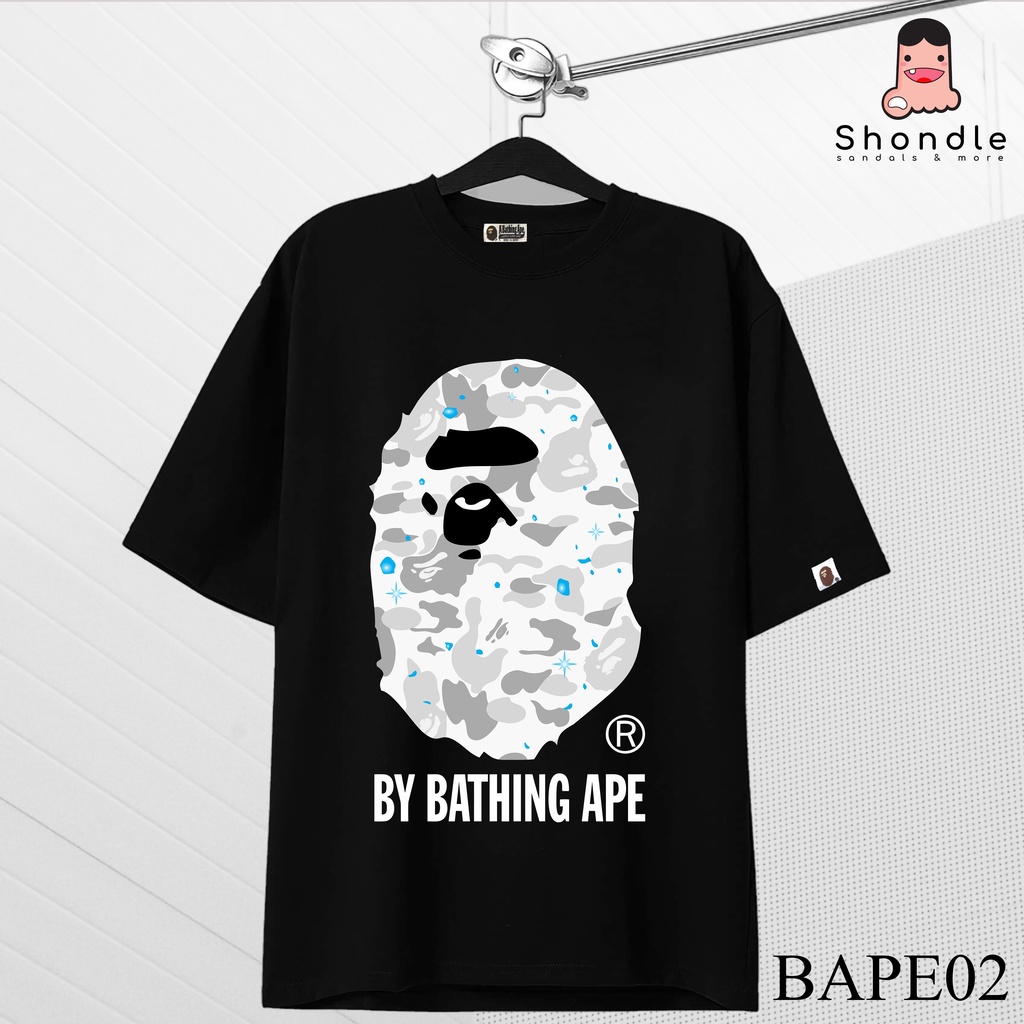 Áo Thun Bape MCM Vải Cotton Cao Cấp Tay Lỡ Unisex Hot Trend 2022