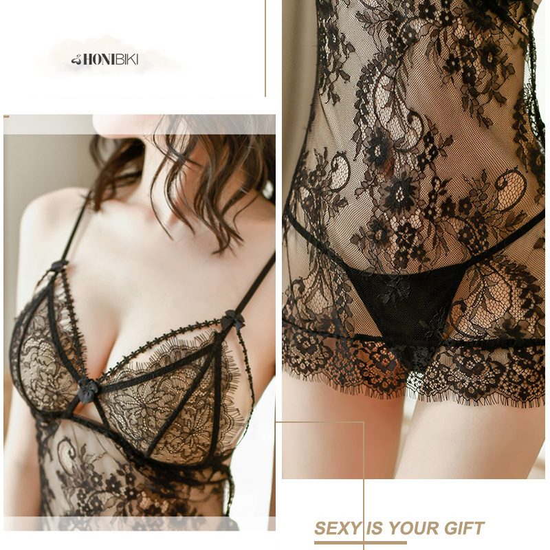 Đầm ngủ xuyên thấu - Váy ngủ dạng lưới nóng bỏng dành cho nữ HONIBIKI Mã VN014 | BigBuy360 - bigbuy360.vn