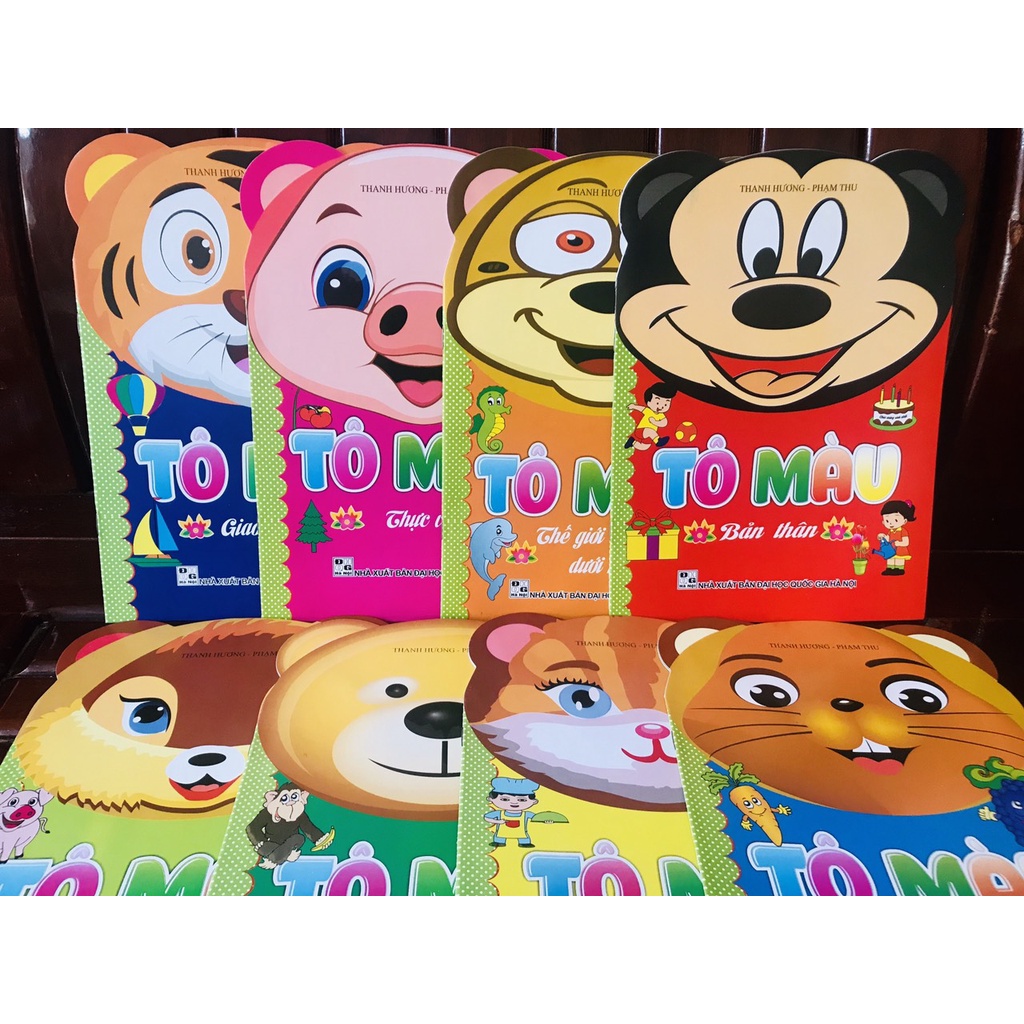 Đồ chơi vẽ tô màu nhiều hình ảnh cho bé