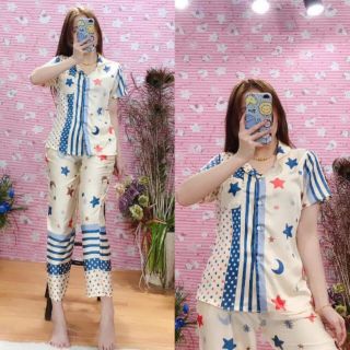 Bộ pizama cao cấp satin bán shop trẻ trung