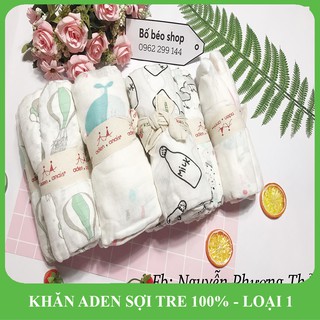 KHĂN ADEN SỢI TRE 100% DÀNH CHO TRẺ SƠ SINH TỪ 0 - 24 THÁNG TUỔI | HÀNG LOẠI 1