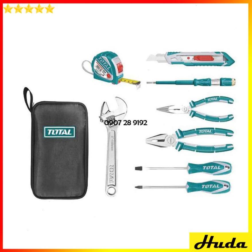 Bộ công cụ dụng cụ cầm tay đa năng Total Ingco phù hợp cho đi công trình, dân dụng