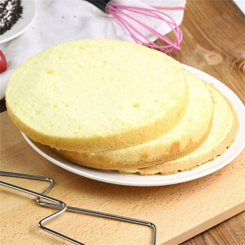 JOSMOMO Dao làm bánh bằng thép không gỉ có thể điều chỉnh dây đơn và đôi