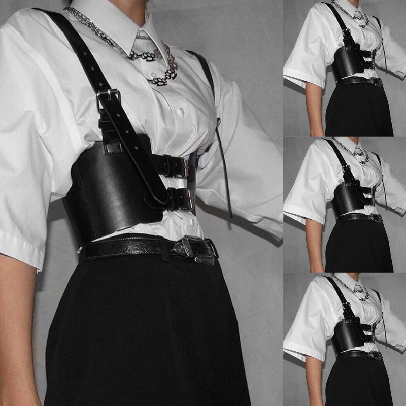 Áo corset giả da phong cách cá tính dành cho nữ