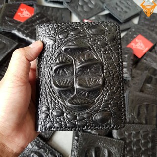 Ví da bò dập vân cá sấu bvcs01