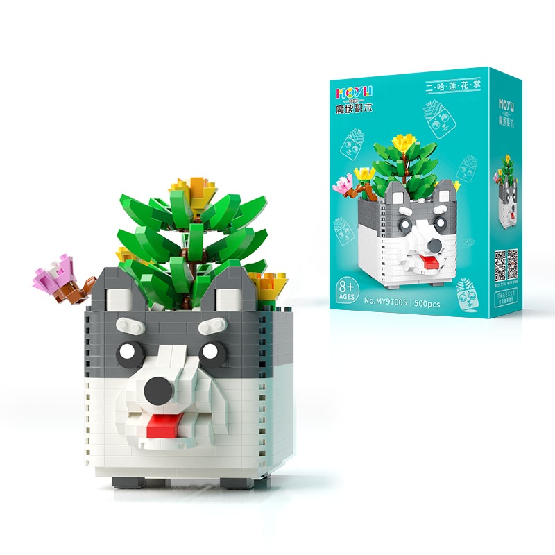 Khối Lắp Ráp Nhỏ 6 Kiểu Trang Trí Trên Bàn Dễ Thương Làm Quà Tặng