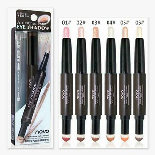 Phấn Mắt Novo Dạng Thỏi 1 Đầu Sáp + 1 Đầu Phấn Kèm Mút Tán