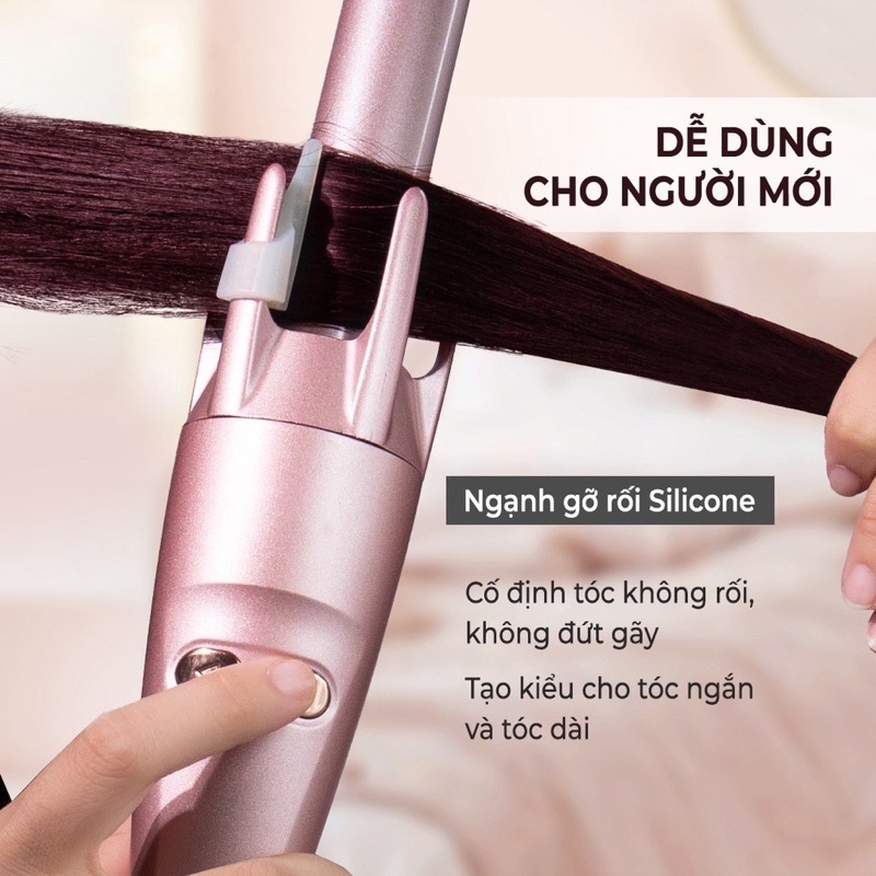 Máy uốn tóc tự động chống khô xơ rối tóc  by PHUONGLAMTOC