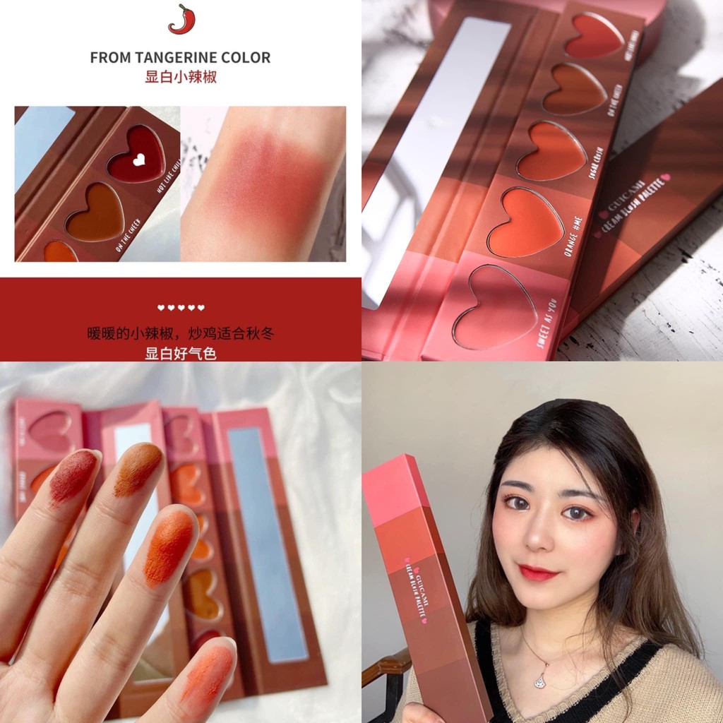 GUICAMI - Bảng 5 màu má hồng dạng kem | BigBuy360 - bigbuy360.vn