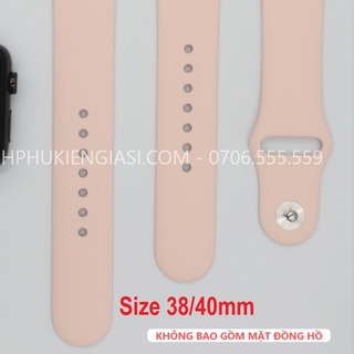 Dây cao su dùng cho đồng hồ thông minh AW màu hồng pink sand hàng bóc máy