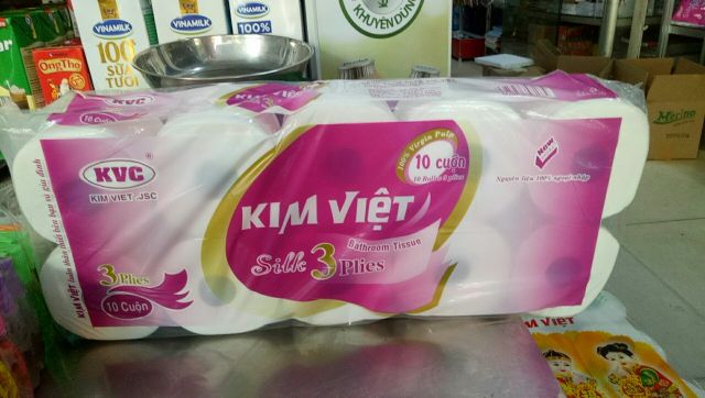 Giấy vệ sinh Kim Việt bịch 10 cuộn