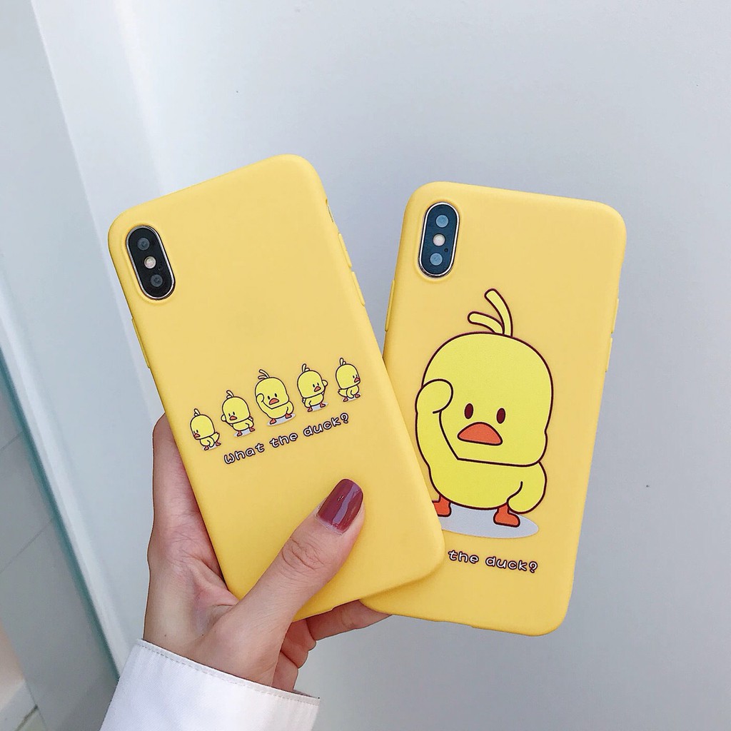 [ IPHONE ] Ốp Lưng Silicon What The Duck