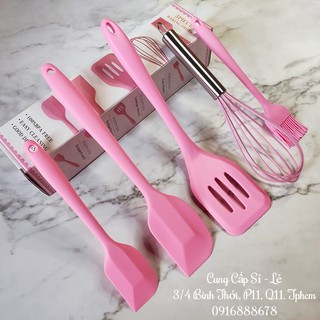 Set 5 Dụng Cụ Spatula Làm Bánh Silicon