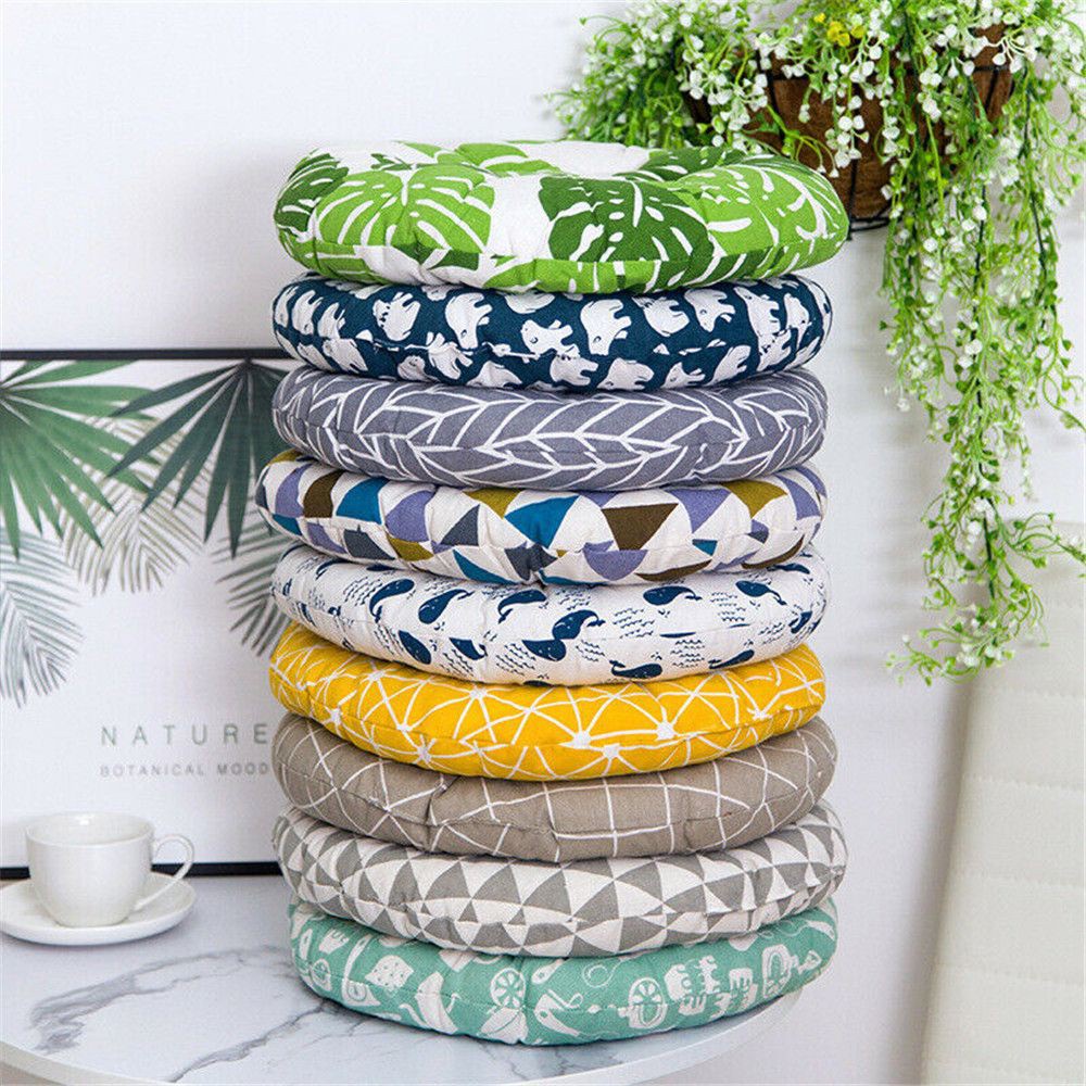 ❤LANSEL❤ 40*40cm Garden Cotton Linen Cushion Patio Dining Cushions Chair Seat Pads Sofa Party Outdoor Furniture Coarse Cloth