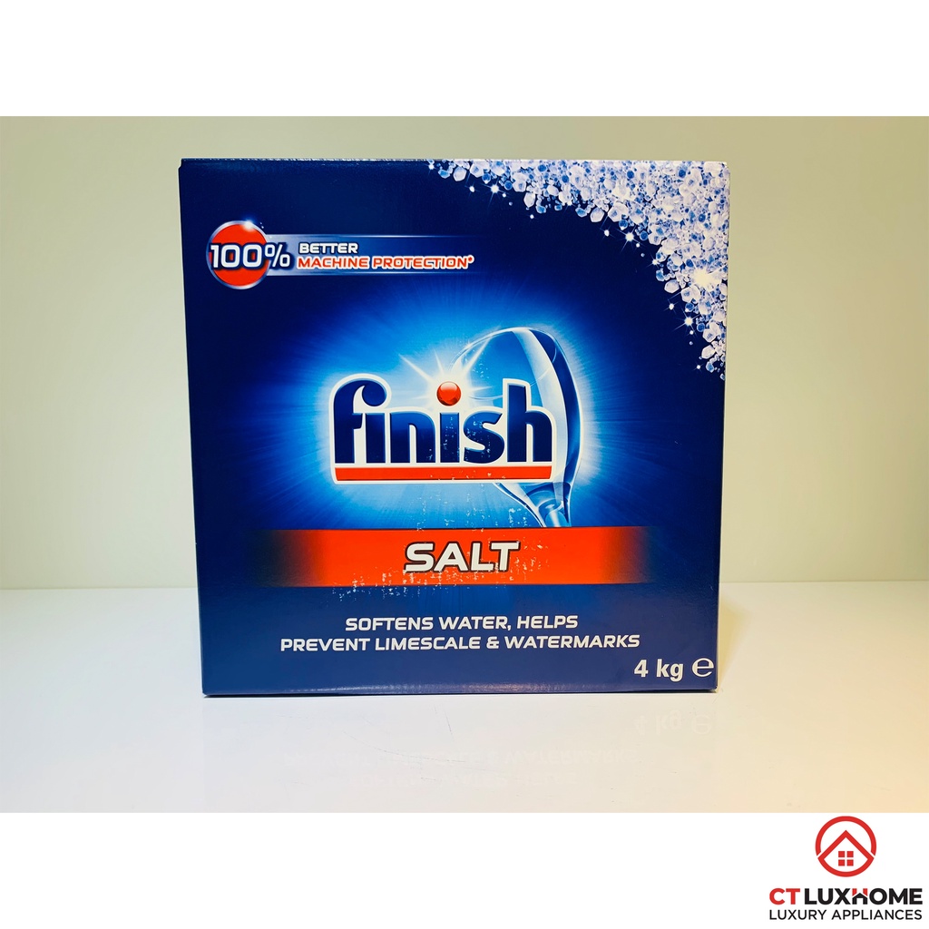 Muối rửa chén bát Finish loại 1kg, 1.2kg, 1.5kg, 3kg, 4kg Làm Mềm Nước Ngăn Vôi Cặn - Hàng chính hãng