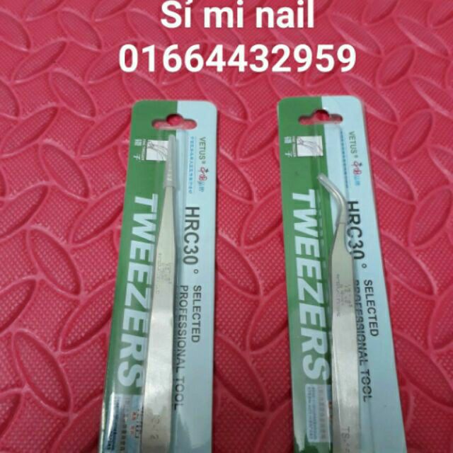 Nhíp gắp lông mi hiệu vetus loại tốt. Dễ gắp mi sợi classic mi phan.. 2 đầu nhíp khít chất liệu thêp ko gỉ