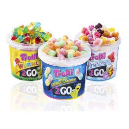 ( Bán sỉ ) Thùng 16 hộp Kẹo dẻo Trolli Wurrli 2Go 150gr