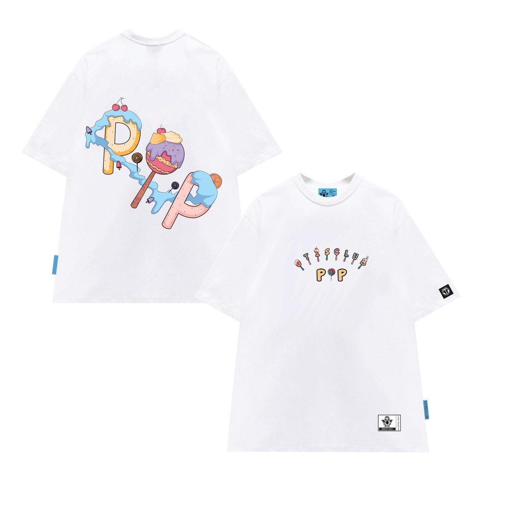 Áo Thun Nam Nữ Unisex POP CANDY Cotton Form Rộng Tay Lỡ