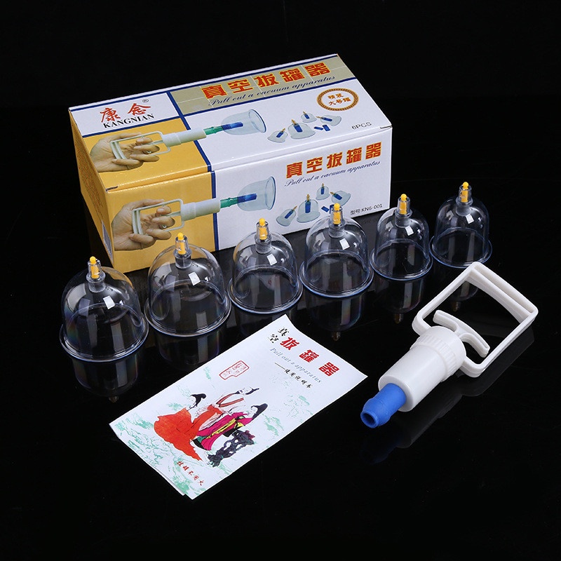 Bộ Giác Hơi Hút Chân Không, Dụng Cụ Giác Hơi Cao Cấp Không Cần Dùng Lửa, 24, 18, 12, 6 Ống-G1