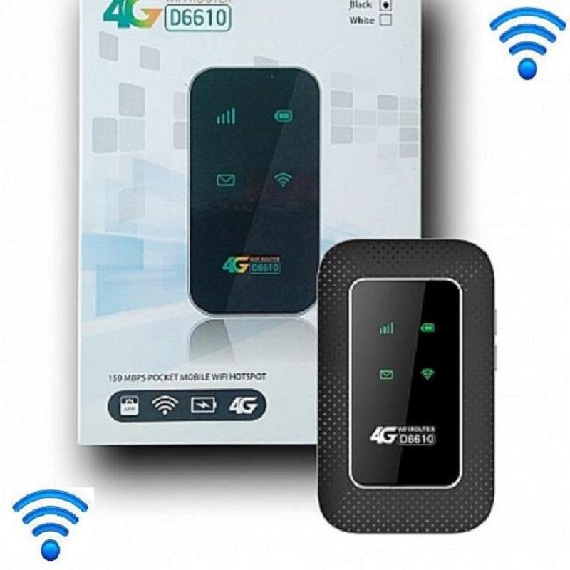 Cục phát wifi 4G Mifi Router Viettel D6610 4G Lte Tốc Độ 150Mbps Pocket Wifi Router Không Dây Hotspot Di Động Băng Thông