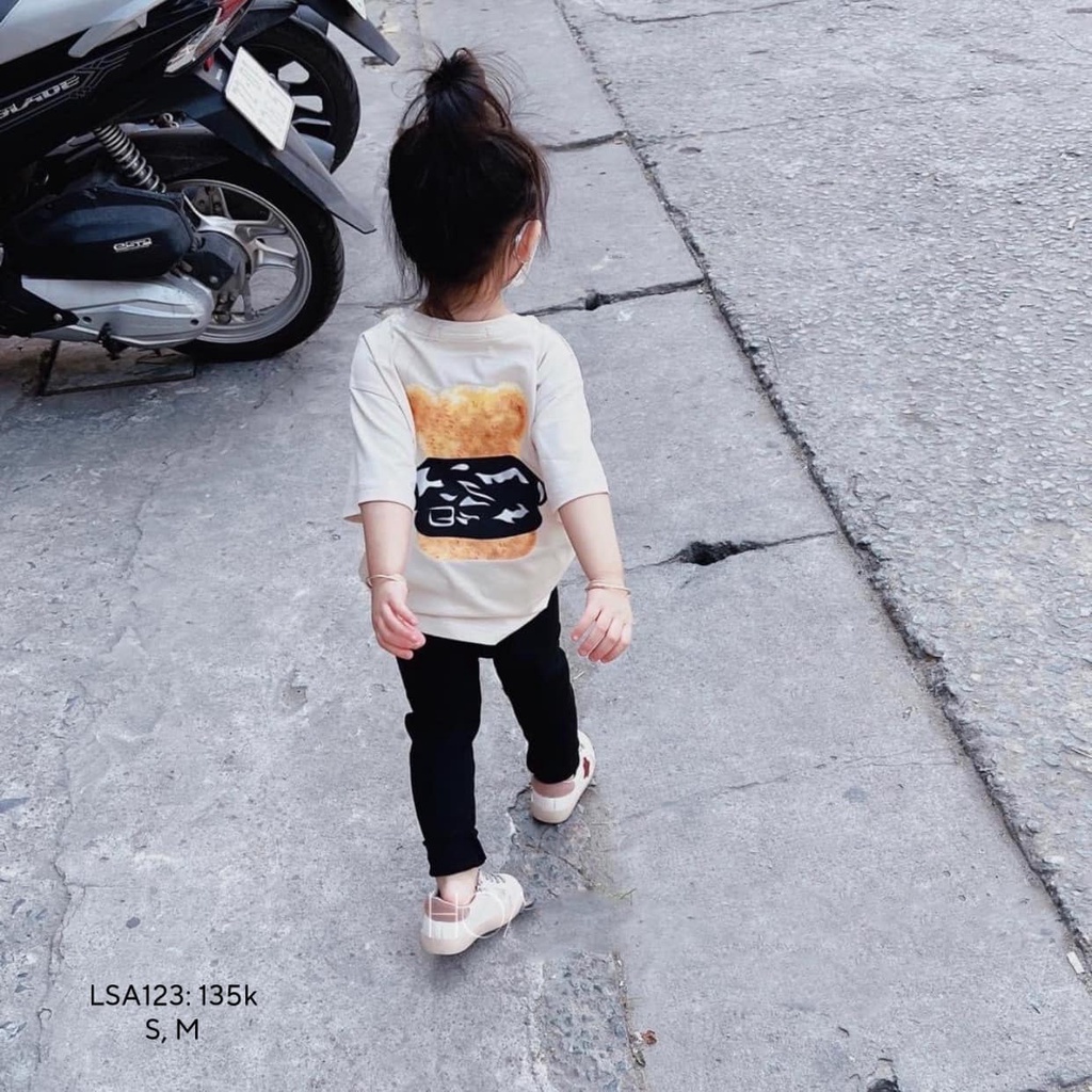 Mẹ và bé set mẹ và bé gái legging gấu vàng CHIBEST LSA123 LSA122