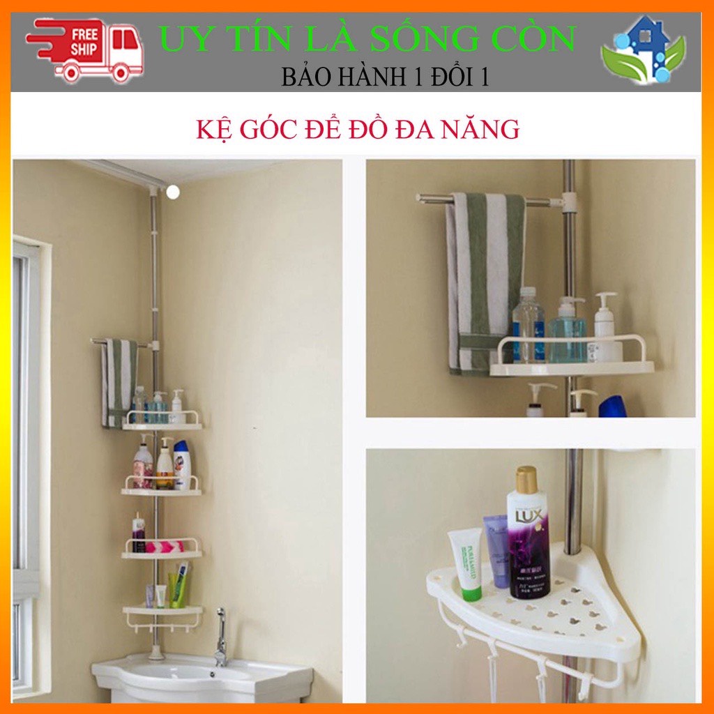 Kệ góc rút 5 tầng để đồ nhà tắm điều chỉnh độ dài tuỳ ý sang trọng hiện đại