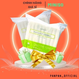 Bông tẩy trang siêu thấm miniso 180 miếng