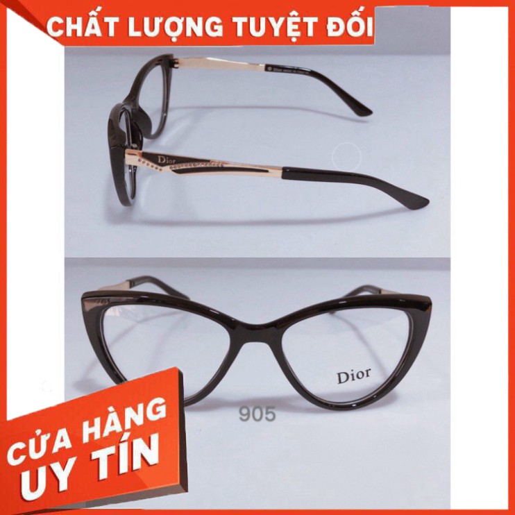 KÍNH THỜI TRANG KÍNH MẮT NỮ GIẢ CẬN DIOR MẮT MÈO CAO CẤP SANG CHẢNH