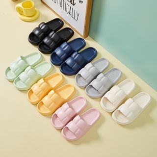 Dép Chao nữ bánh mì thời trang Ullzang, dép lê bánh mì cute đế cao 3cm siêu êm chân