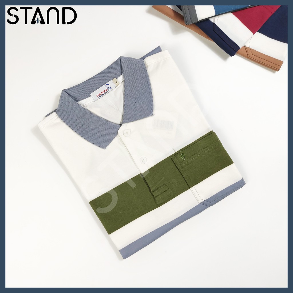 Áo Thun Nam 💕𝘍𝘳𝘦𝘦𝘴𝘩𝘪𝘱💕  Áo Phông Tay Ngắn Papa Phối Màu Có Túi Thun Cotton Mềm Mịn  4 Màu 3 Size - Mã PS0013 - STAND | BigBuy360 - bigbuy360.vn